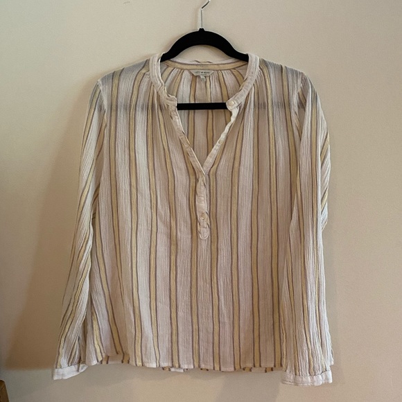 Lucky Brand Linen Top - Picture 1 of 6